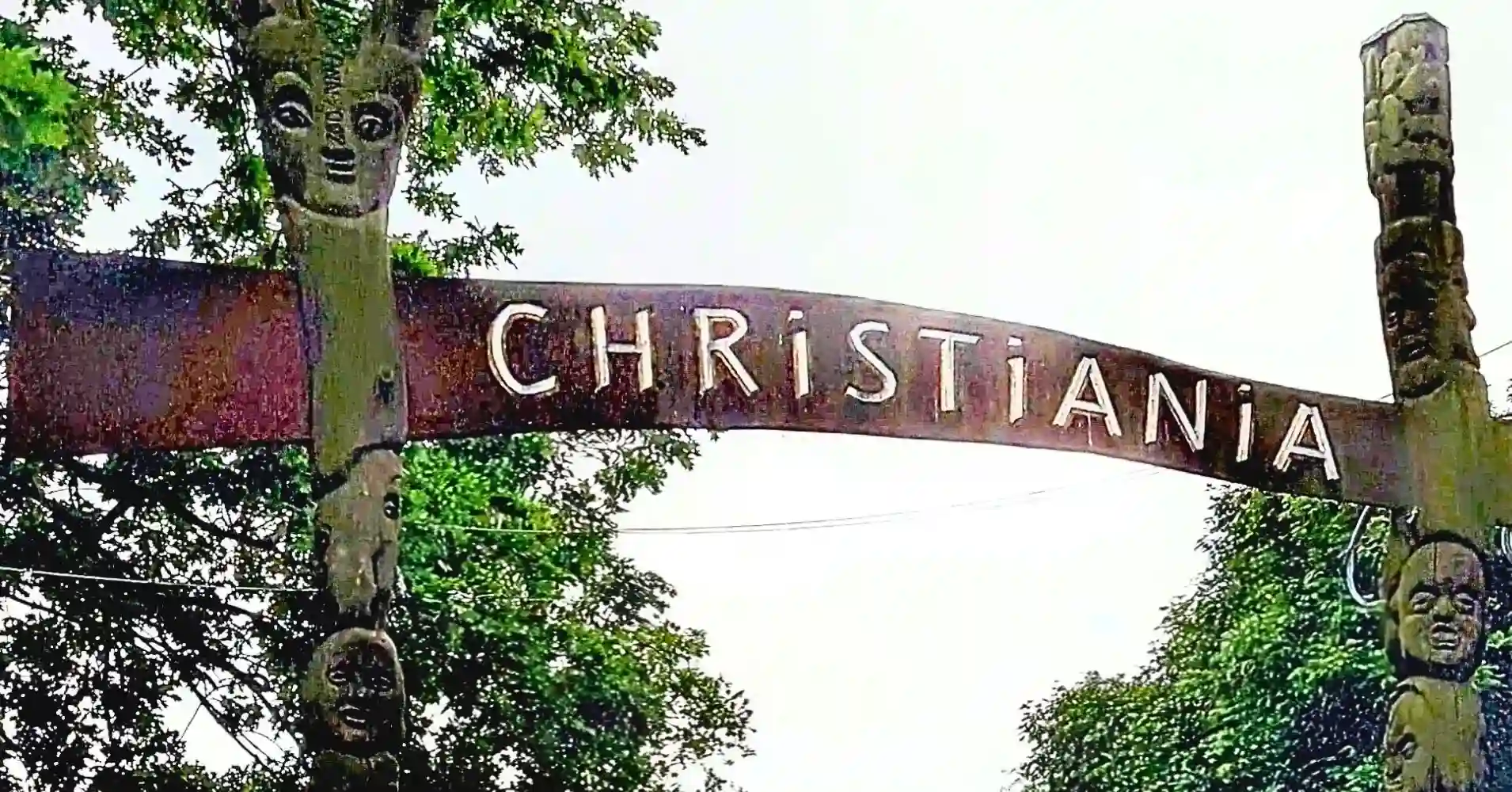 Cartel de Entrada a Christiania.