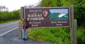 Cartel Parque Nacional Fiordos de Kenai. Alaska, Estados Unidos.