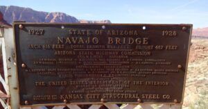 Cartel Puentes Navajos. Arizona. Estados Unidos.