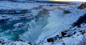 Cascada de Gulfoss. Islandia en Invierno.
