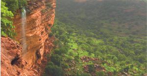 Cascada de los Acantilados de Bandiagara. País Dogón. Malí.