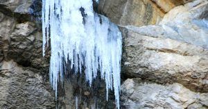 Cascada del Gollorio en invierno. Pelegrina, Guadalajara. Castilla la Mancha.