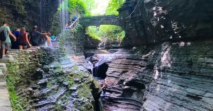 Cascadas del Parque Estatal Watkins Glen. Nueva York, Estados Unidos.