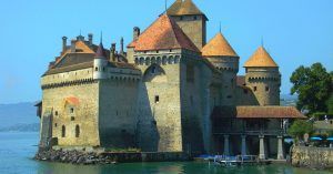 Castillo Chateau de Chillón. Veytaux, Suiza.
