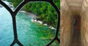 Castillo de Chillon. Lago Lemán. Veyteaux, Vadud. Suiza.