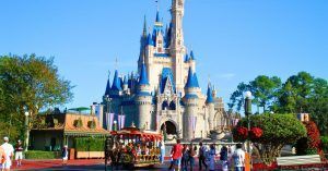 Castillo de La Cenicienta. Disneyworld Mundo Disney. Orlando. Florida, Estados Unidos.