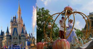 Castillo de la Cenicienta y Desfile. Magic Kingdom Disney. Orlando, Florida. Estados Unidos.