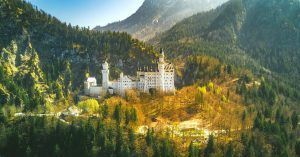 Castillo de Neuschwanstein en Baviera. Alemania.