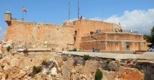 Castillo de Santa Bárbara. Alacant El Hito Blanco. Alicante. Comunidad Valenciana.