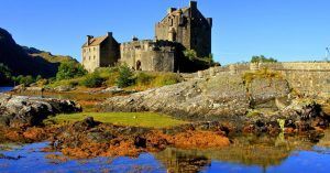 Castillo Eilean Donan. Tierras Altas de Escocia. Reino Unido.