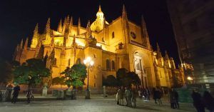 Catedral de Segovia. Vista Nocturna. Castilla y León.