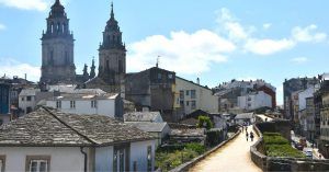 Catedral y Muralla Romana de Lugo. Galicia.