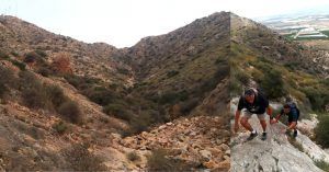 Cauce Seco y Trepada a la Cumbre del Cabezo Gordo. Torre Pacheco. Murcia.