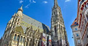 Centro Histórico de Viena, Catedral. Austria.