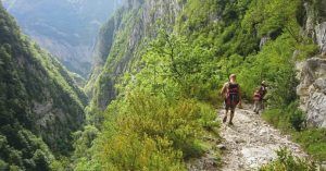 Chemin de la Mâture en Valle de Aspe. Etsaut, Pirineos Atlánticos. Nueva Aquitania. Francia.