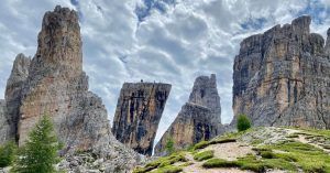 Cinque Torri, Cinco Torres. Cortina d' Ampezzo. Véneto. Italia.