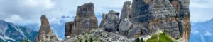 Cinque Torri, Cinco Torres. Cortina d' Ampezzo. Belluno, Véneto. Italia.