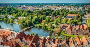 Ciudad hanseática de Lübeck. Schleswig-Holstein. Alemania.