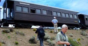 Coche de Pasajeros de La Trochita. Viejo Expreso Patagónico. Chubut, Argentina.