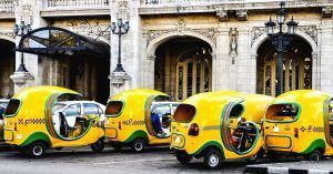 Coco Taxi. La Habana. Viajar a Cuba.