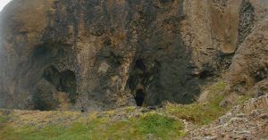 Columnas de Basalto. Jökulsárgljúfur Cascada Dettifoss. Islandia.