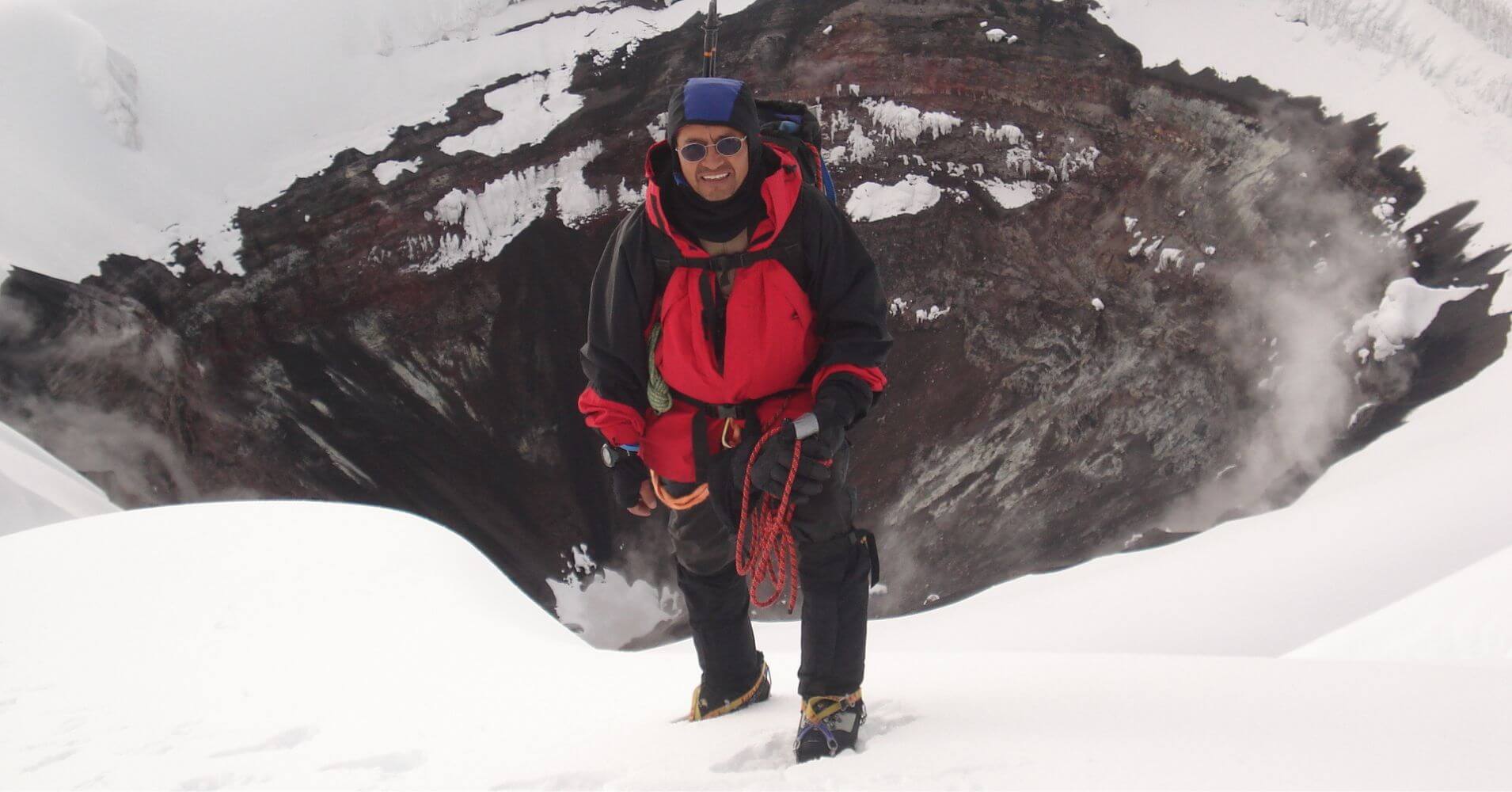 Cráter del Volcán Cotopaxi. Cordillera de los Andes. Ecuador.