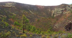 Cráter del Volcán de San Antonio. La Palma. Islas Canarias.