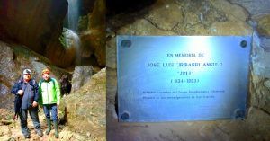 Cueva Palomera. Sima Dolencias y Placa Homenaje. Complejo Kárstico de Ojo Guareña. Las Merindades. Brugos.