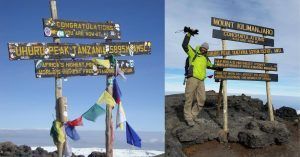 Cumbre del Monte Kilimanjaro. Tanzania.