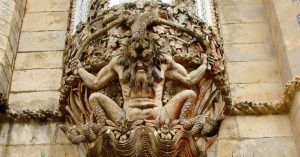 Detalle de Balcón del Palacio da Pena. Sintra, Portugal.