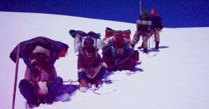 Descanso Trekking Glaciar Biafo Hisper. Valle de Baltistán. Askole, Hisper Nagar, Cordillera Karakorum. Skardú, Pakistán.