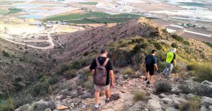 Descenso desde la Cumbre del Cabezo Gordo. Torre Pacheco. Región de Murcia.