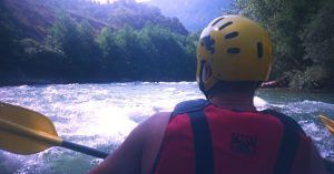 Descenso en Rafting del Noguera Pallaresa. Lérida.