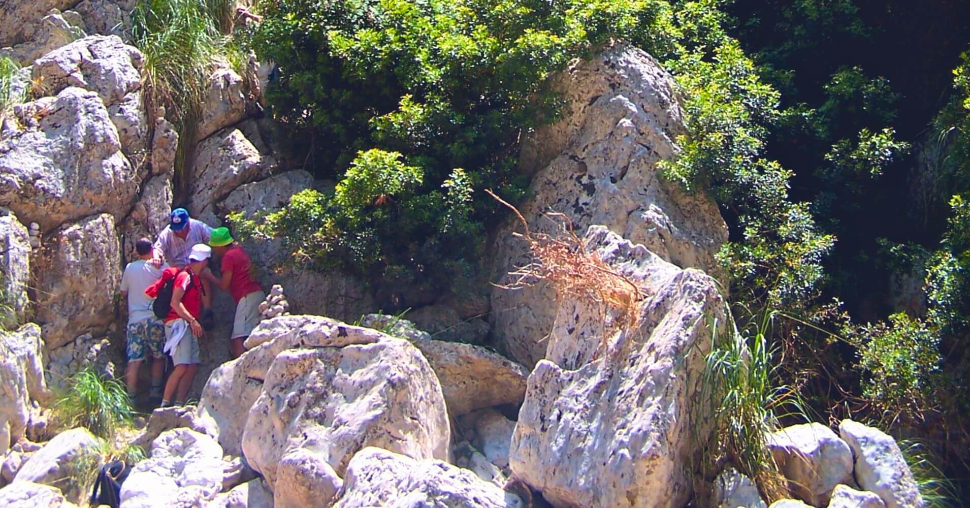 Destrepes Torrente de Lluc y S'Entreforc. Isla de Mallorca. Islas Baleares.