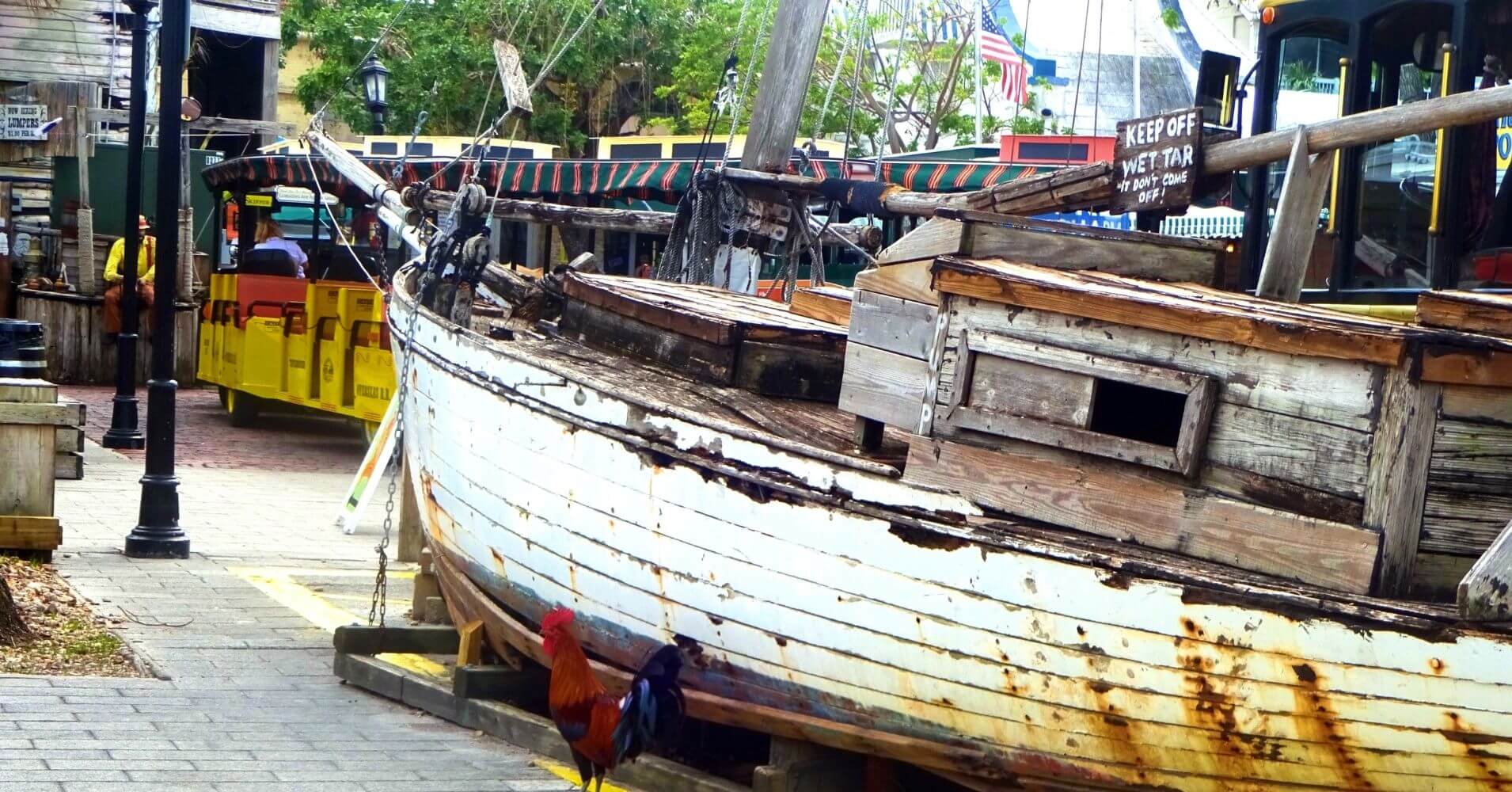 Detalles del Puerto de Cayo Hueso. Key West Cayos de Florida. Estados Unidos.