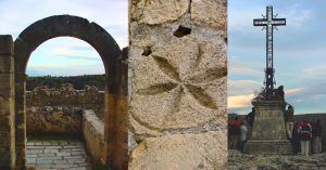 Detalles en La Ermita de San Frutos. Hoces del Río Duratón. Sepúlveda. Segovia. Castilla y León.
