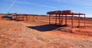 Dinosaur Tracks, Parking. Tuba, Arizona. Estados Unidos.