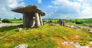 Dolmen del Parque Nacional de Burren. Irlanda.