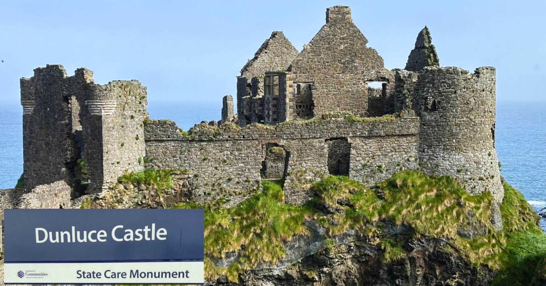 Dunluce Castle. Irlanda del Norte y Juego de Tronos.