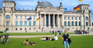 Edificio del Parlamento. Reichstag. Berlín. Alemania.