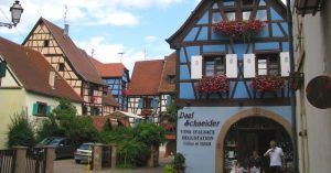 Ruta del Vino de Alsacia. Eguisheim. Alto Rin, Alsacia. Gran Este. Francia.