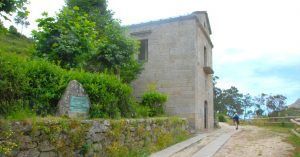 El Centro de Interpretación del Parque Nacional Islas Atlánticas. Islas Cíes. Pontevedra, Galicia.
