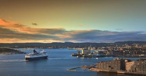 El Fiordo de Oslo, Oslofjorden. Noruega.