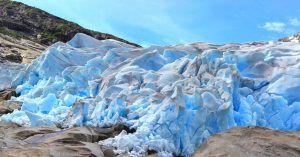 El Glaciar Jostesdalsbreen. Vestlandet. Noruega.