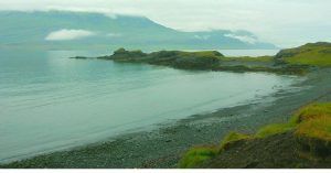 El Lago Lögurinn. Islandia.