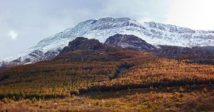 El Pico Ocejón nevado. Guadalajara, Castilla la Mancha.