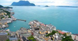 El Puerto de Ålesund y el Art Nouveau en Noruega.