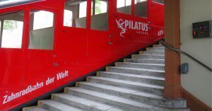 El Tren de Cremallera Monte Pilatus. Suiza.
