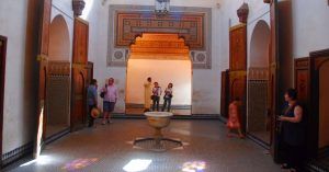 En el Palacio de la Bahía. Marrakech, Marruecos.