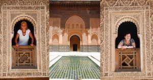 En la Madraza de Ben Youssef, Marrakech. Marruecos.